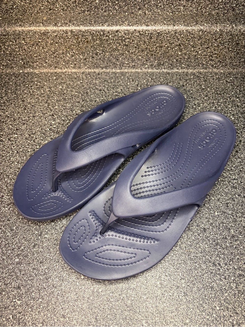CROCS Women’s Navy Blue Flip Flop Sandals